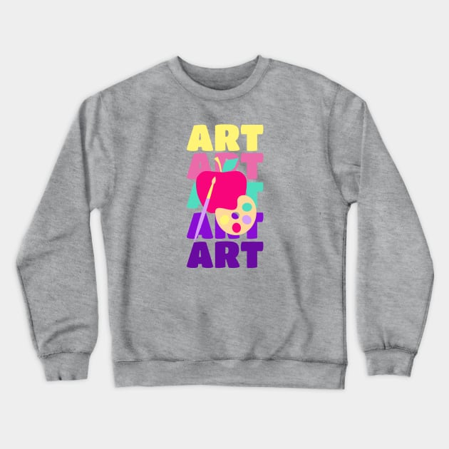 Art Teacher Pastel Crewneck Sweatshirt by Curio Pop Relics